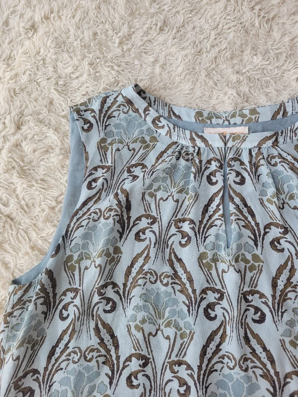 Tory Burch Silk Sleeveless Top Blouse Size 14